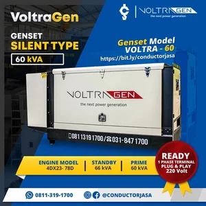 Genset Diesel Voltragen 60 kVA - Genset Solar