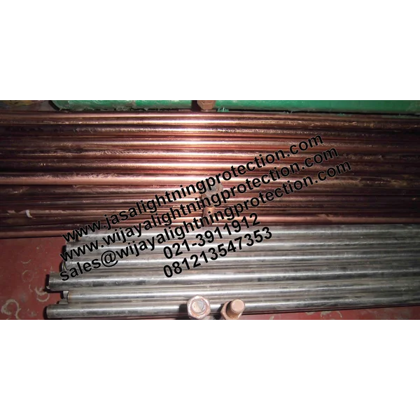 Aksesoris Kabel Lainnya Lightning Protection Copper Rod 1per2" x 2m