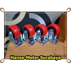 Roda Polyurethane Triple S 4 inci set Mati