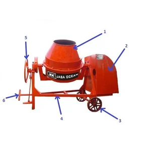 CONCRETE MIXER BETON MESIN MOLEN 350 500 LITER