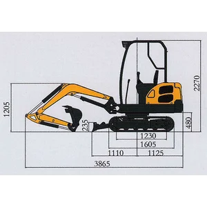 Excavator Mini Jiahe JH-22 Kapasitas 0.1 m3 / 2.2 Ton