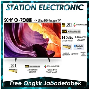 SONY Bravia KD-75X80K 75 Inch 4K UHD Smart TV Google Android LED TV 75X80