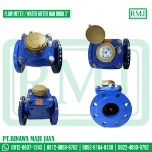 Meteran air / Water mater flange 3" B&R / flow meter B&R DN80