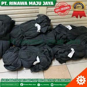 Jaring pengaman bahan nilon / Jaring ikan nilon hitam jarak lubang 0.75 cm / 1/2 inch benang 6 helai bisa Custom ukuran