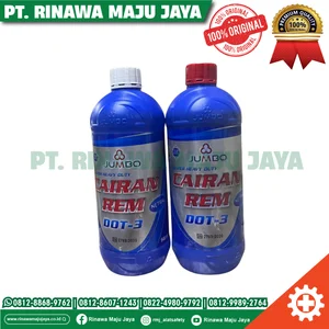 Brake Fluid DOT 3 Netral Minyak Rem Merah - Putih JUMBO Motor Mobil 1 Liter 1L