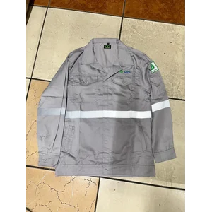 Wearpack Seragam Kerja Tambang smelter morowali / Seragam kerja baju + Celana Model Custom bahan American Drill Warna Abu abu size S-XXXXL