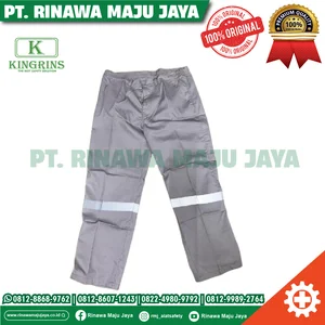 Wearpack Seragam Kerja Tambang smelter morowali / Seragam kerja baju + Celana Model Custom bahan American Drill Warna Abu abu size S-XXXXL