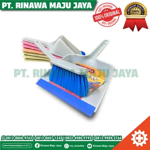 Pengki + Sapu sikat mini Set / Dust pan Mobil / Sapu sikat mobil atau kendaraan / Dust pan Nagata 302S