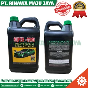 Air Radiator Super cool hijau kemasan 5 liter / Cairan pendingin radiator kendaraan - Radiator coolant super cool hijau 