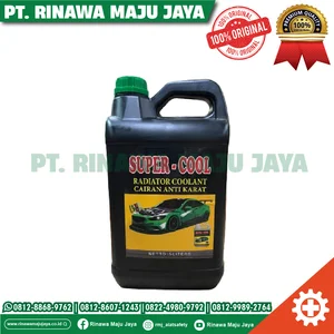 Air Radiator Super cool hijau kemasan 5 liter / Cairan pendingin radiator kendaraan - Radiator coolant super cool hijau 