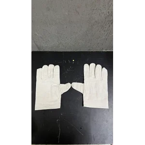 KINGRINS - Sarung Tangan safety bahan Kanvas lapis Furing panjang 25 cm / Sarung tangan knavas Safety Gloves Industri Konstruksi Gudang dan Bengkel