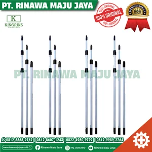 KINGRINS - Telescopic Pole / Extention Handle 4.5 m Tongkat Teleskopik kemoceng Pembersih Langit Langit