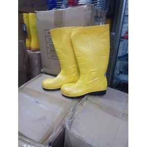 Sepatu Safety Boots Karet Kuning