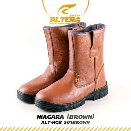 Dari Sepatau safety boots atau safety shoes brown 0