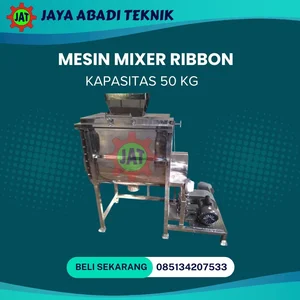 Mesin Ribbon Mixer Kapasitas 50 Kg (Mixer Horizontal)