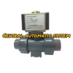 Pneumatic Actuator KOSA Type RD-32 C/W Ball Valve PVC 1/2"