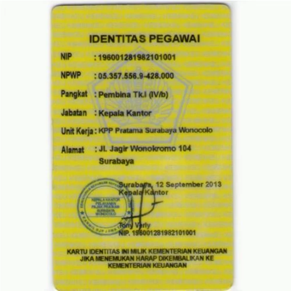 KARTU ID / ID CARD By Rumahkartu.Net (CV. Yeyen Batoro)