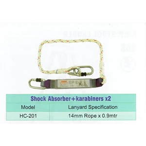 Lanyard Shock Absorber + Snap Hook + Karabiner