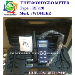 Relative Humidity and Temperature meter Type RF220 Merk WOHLER