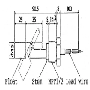 Riko Float Level Switch MFS10-N2-2