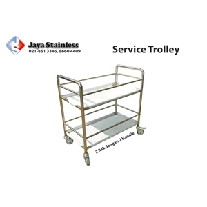 Stacking 2 Food trolley and 2 Handles 