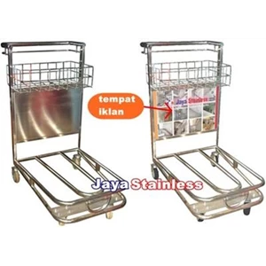 Trolley Bandara Stainless (Airport Trolley)