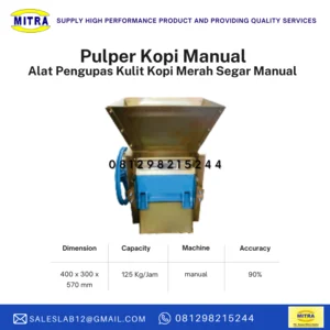 Mesin Pengupas Kulit Kopi Merah Segar Manual  - Pulper Kopi Manual