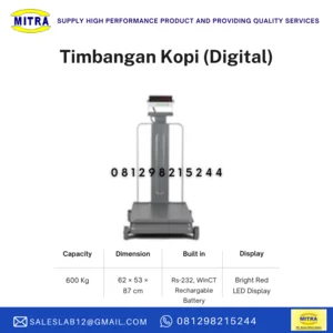 Timbangan Digital Kopi Kapasitas Max 600 Kg