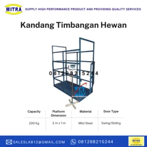 Kandang Timbangan Hewan Mild Steel