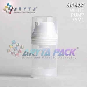 Bottles Airless Pump Cap 75 ml Plastic Round     