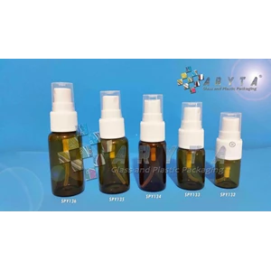 SPY132. 5 ml brown glass bottles spray caps (New) 
