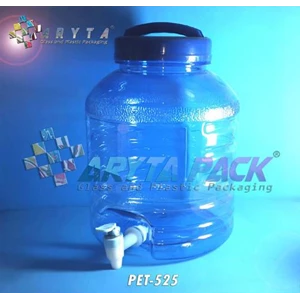 Galon plastik pet 10 liter biru B + keran (PET525)