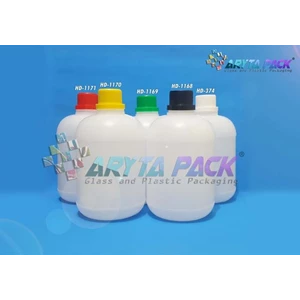 Botol plastik HDPE 1 liter gold G natural (HD374)