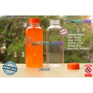 PET675. Plastic bottle 500 ml drink juice box lid seal orange kale  