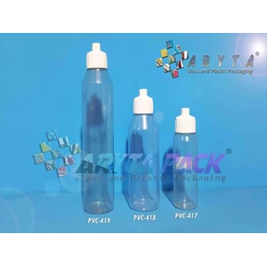 Botol plastik PVC 100ml telon tutup tetes (PVC419)
