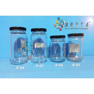 JR407. Jar glass 330 ml cans black (Second) 