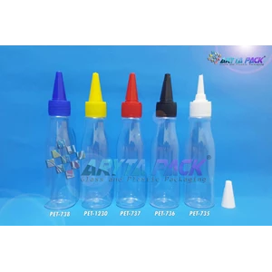 PET737. PET plastic bottle of 100 ml Amos cover red ink    