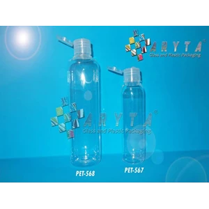 PET568. PET plastic bottle 250 ml flip top lid Joni                               