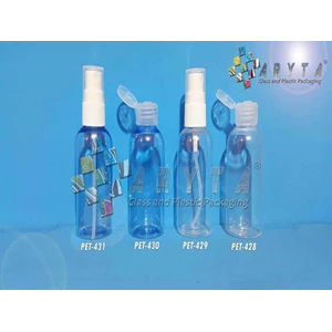 PET428. PET plastic bottle 60 ml lena fliptop lid natural