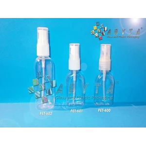 Botol plastik PET 30ml kosmetik gepeng tutup spray (PET600)