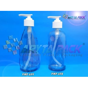 PMP699. Clear glass bottle 250 ml pump lid RC (Second) 