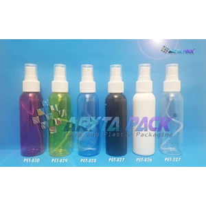 PET827. PET plastic bottle of 100 ml black spray lid Lena white milk  