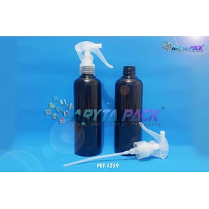 PET1259. PET plastic bottle 250 ml black spray gun Cap Joni  