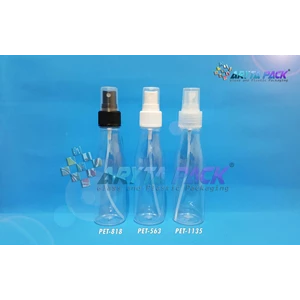 Botol plastik PET amos 100ml  tutup spray natural  (PET1135)