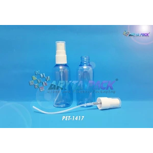 Botol plastik PET 60ml lena biru tutup spray (PET1417)