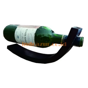 Tempat Botol Kayu Single Rak Botol Minuman