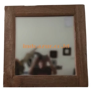 Mirror With Rustic Wood Frame