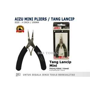 Tang Potong Kawat Kabel Aizu 4 Inch Tang Lancip Wire Cutter Mini Pliers