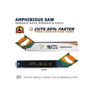 Gergaji Tangan Bata Ringan Hebel 18" inch STC Amphibious Saw Gagang Karet Fiber