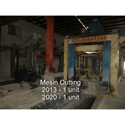 Dari Mesin Cutting / Mesin Pemotong Bata Ringan Thn 2013 Dan Thn 2020 0